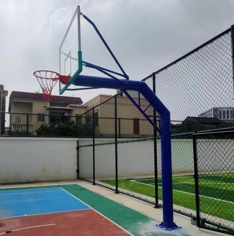 室外埋地篮球架的安装介绍