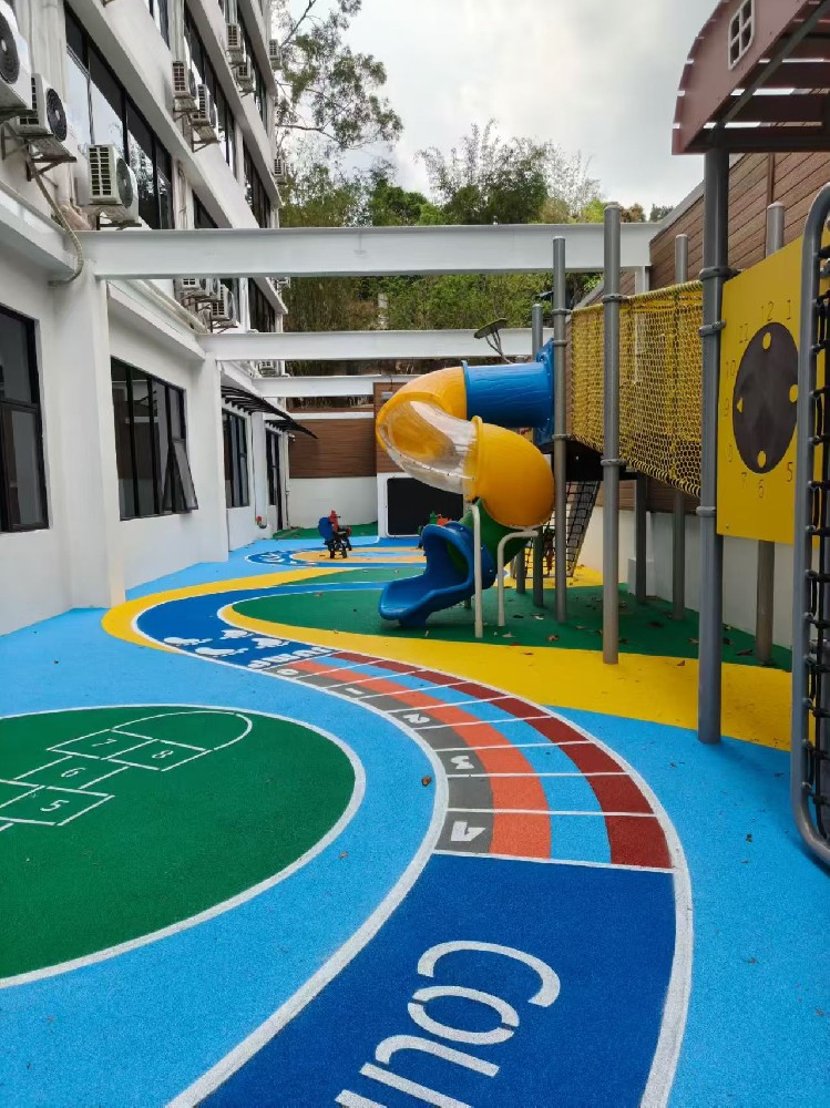 重庆幼儿园室外EPDM地胶铺设施工